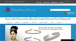 Desktop Screenshot of kissingsolitairediamonds.com