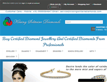 Tablet Screenshot of kissingsolitairediamonds.com